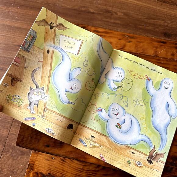 Scholastic Five Spooky Ghosts Playing Tricks At School Paperback Book - Picture 4 of 8